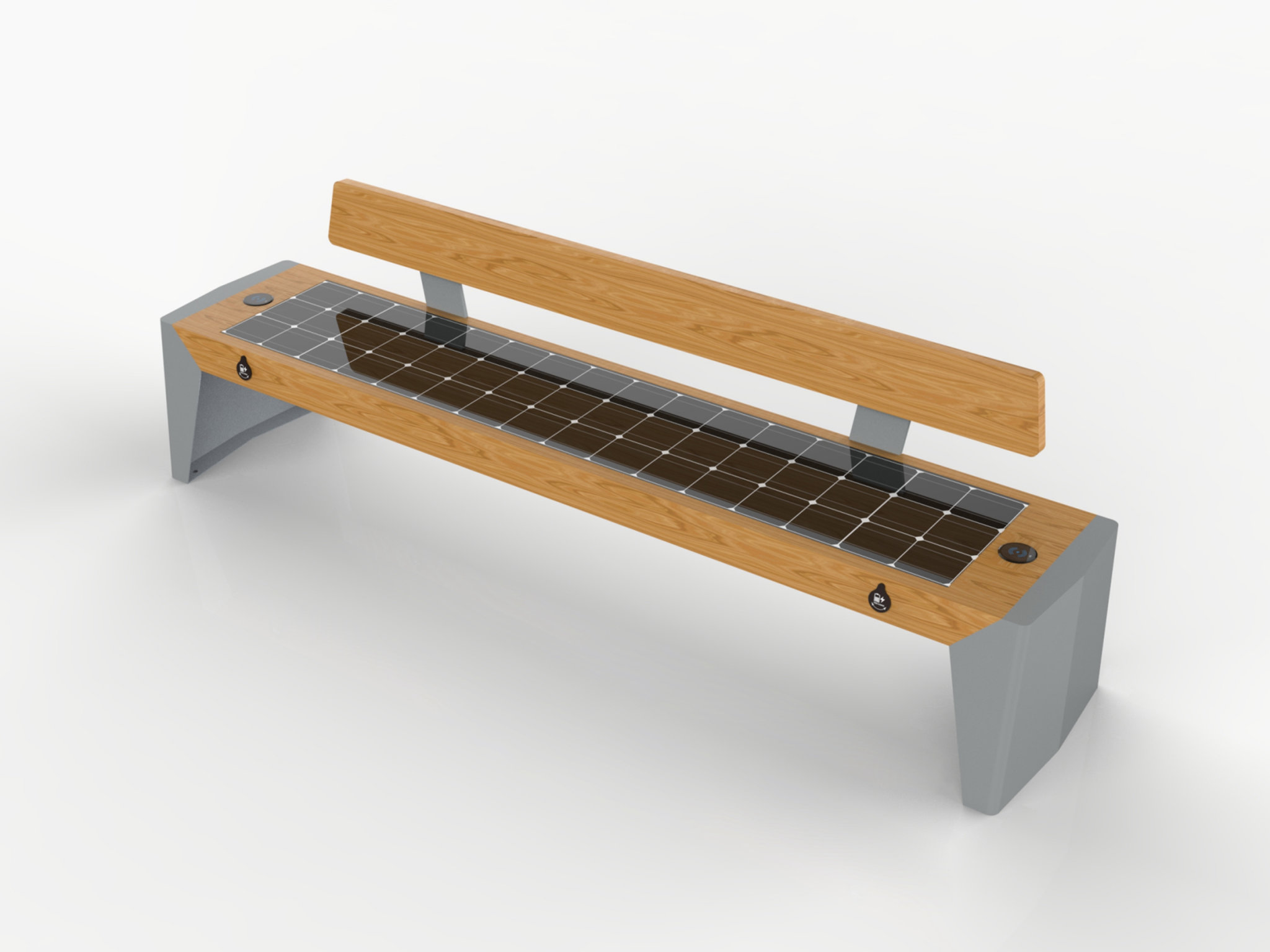 太阳能充电坐椅